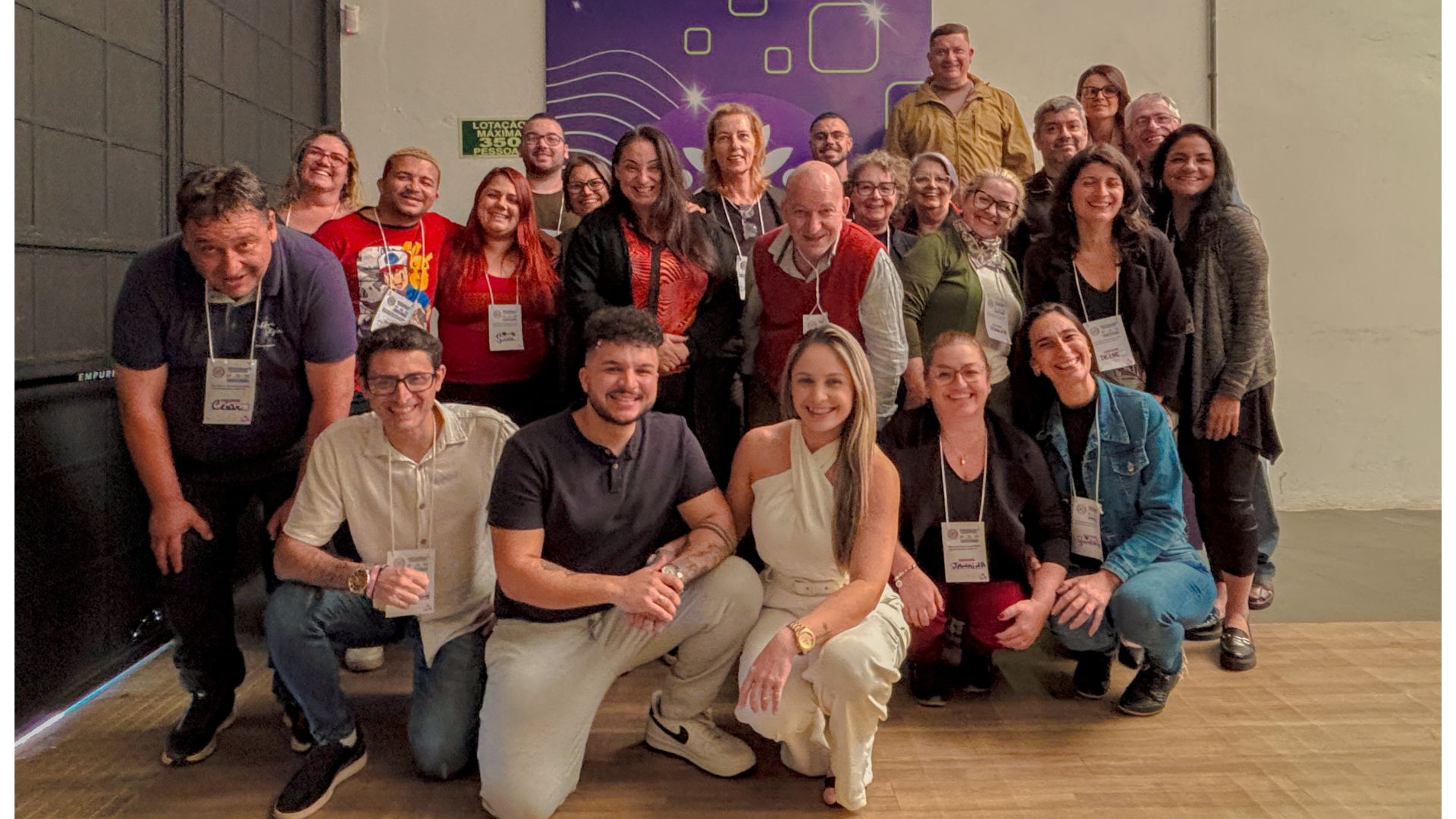 Turma do workshop reunida ao final do encontro